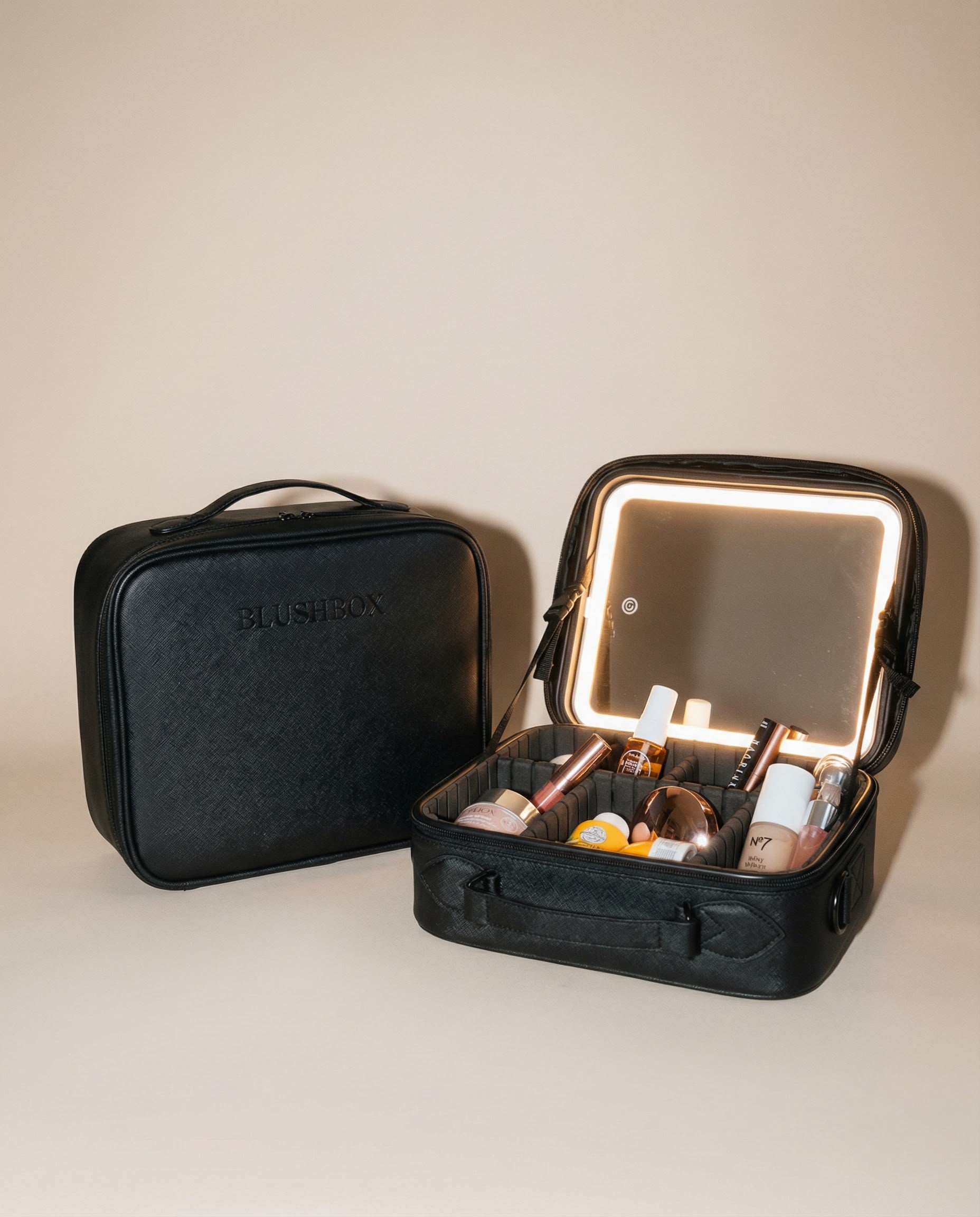Lux Edition-All Black LED Makeup Case