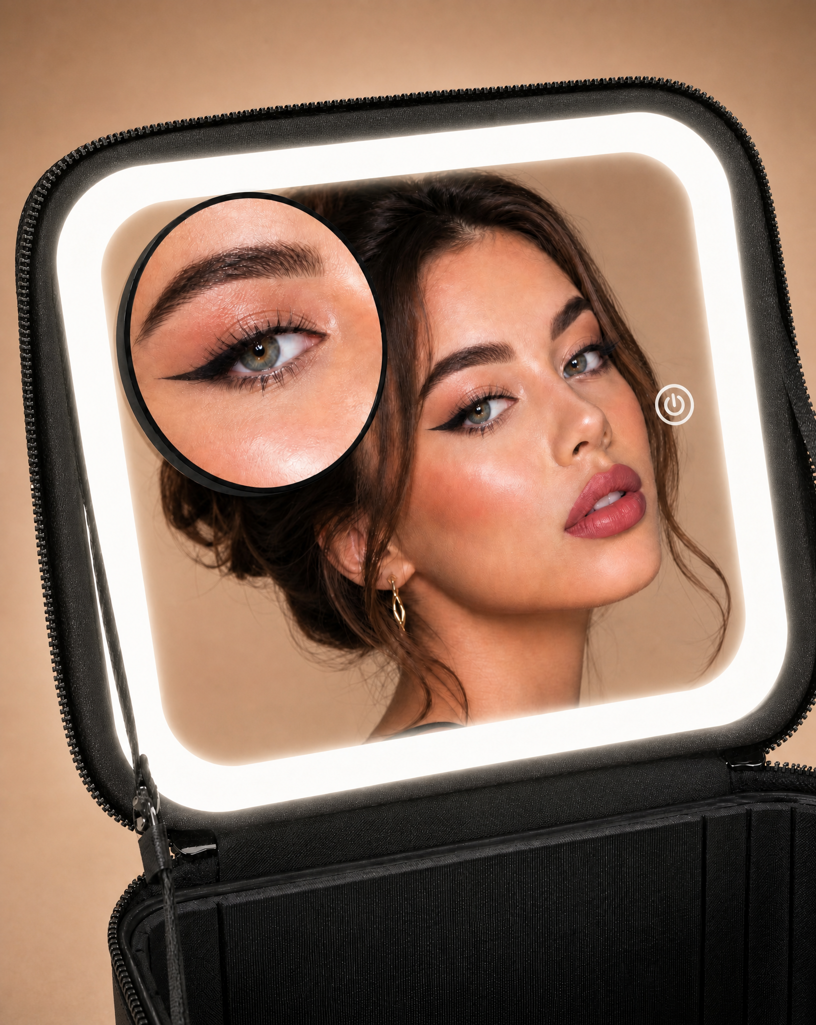 Lux Edition-All Black LED Makeup Case