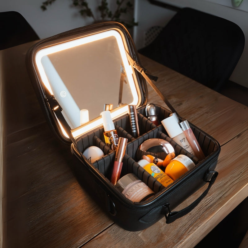 Luxe Edition all black LED Makeup Case